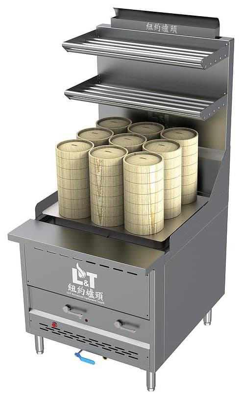 32" Square Top Plate Dim Sum Steam King with Water Refill Automatically and Interchangeable Top Kit Option