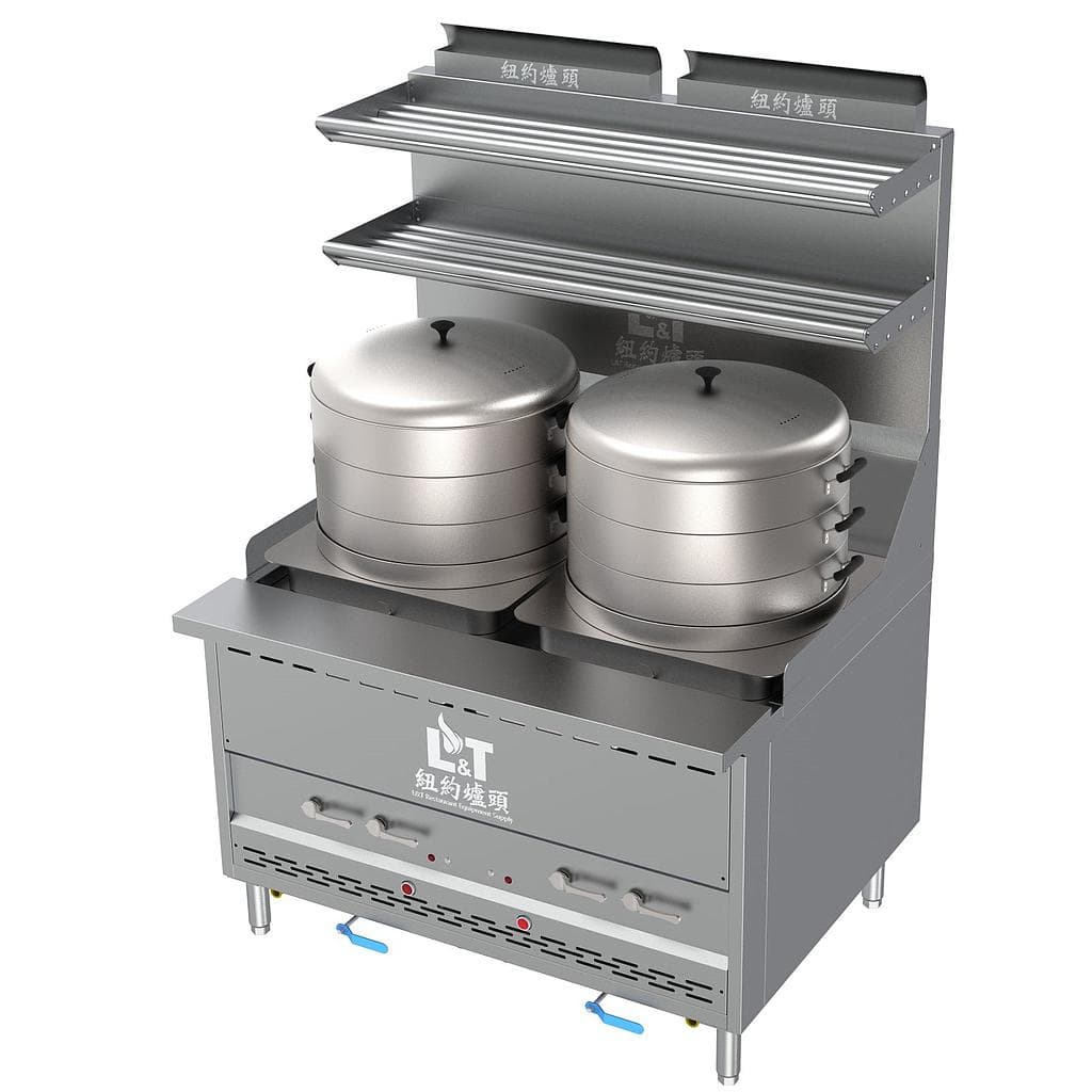 48" Two Chambers Bao Steam King with Automatic Water Refill and Interchangeable Top Kit Options