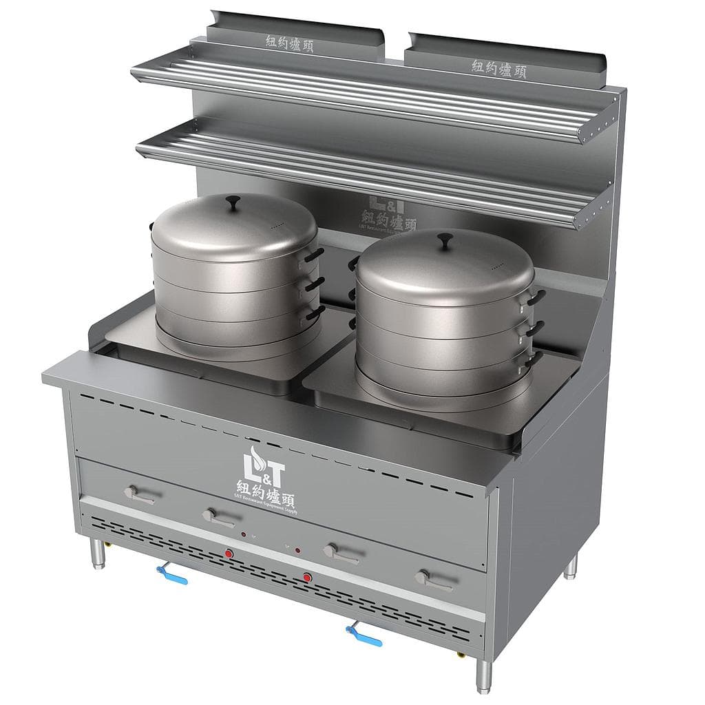 62" Interchangeable Steam Range with Double Bao Steamers