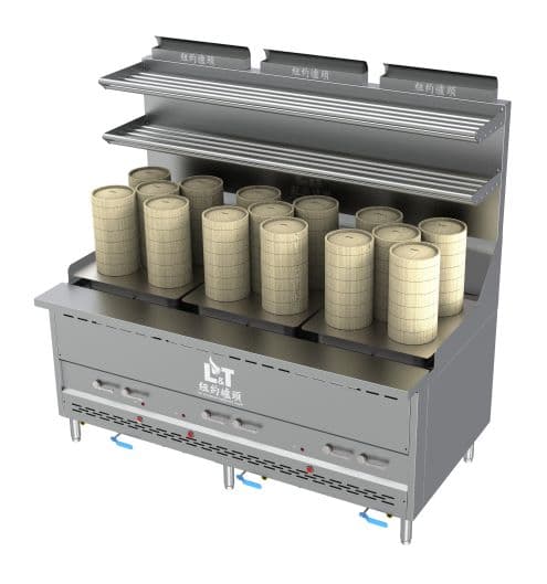 72" Interchangeable Steam Range with 15 Dim Sum Cooker