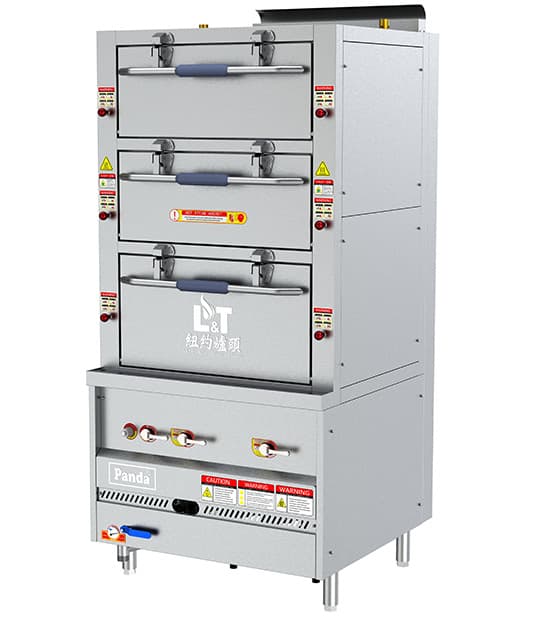 36" Super High-Speed Steaming Cabinet with 3 Compartments (nsf)